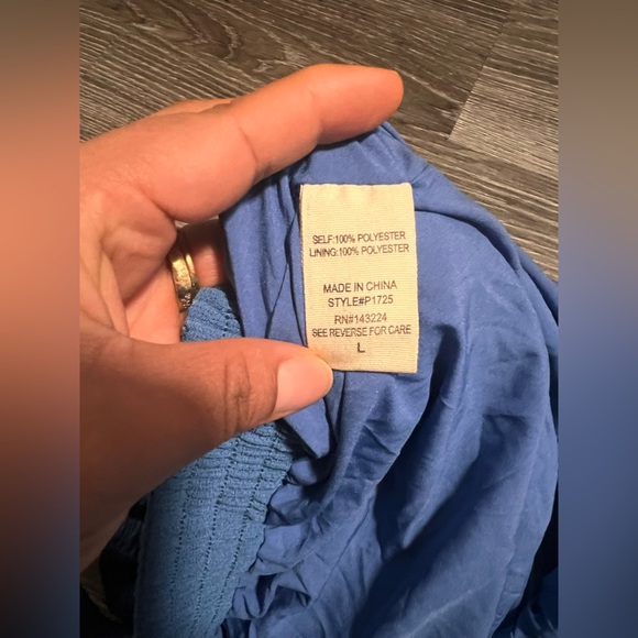 ILLA ILLA Blue Wide-Leg Jumpsuit with Ruffle Hem - Picture 10 of 10